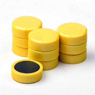 Магнит для магнитной доски желтый 20мм Forceberg (