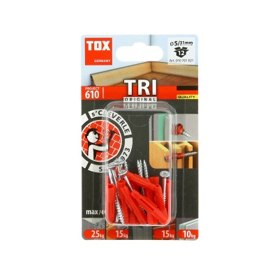 Дюбель универ. с шурупом TRI  5 /31 ТОХ блистер